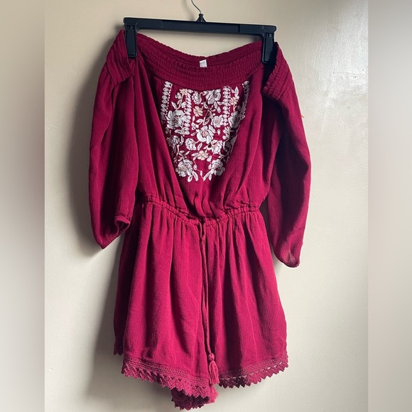 Abercrombie and Fitch peasant boho Romper size M - Picture 1 of 10